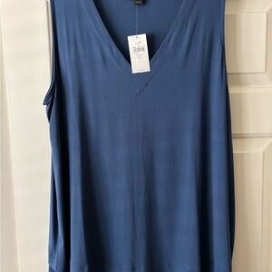 J. Jill Blue Sleeveless Tank Top